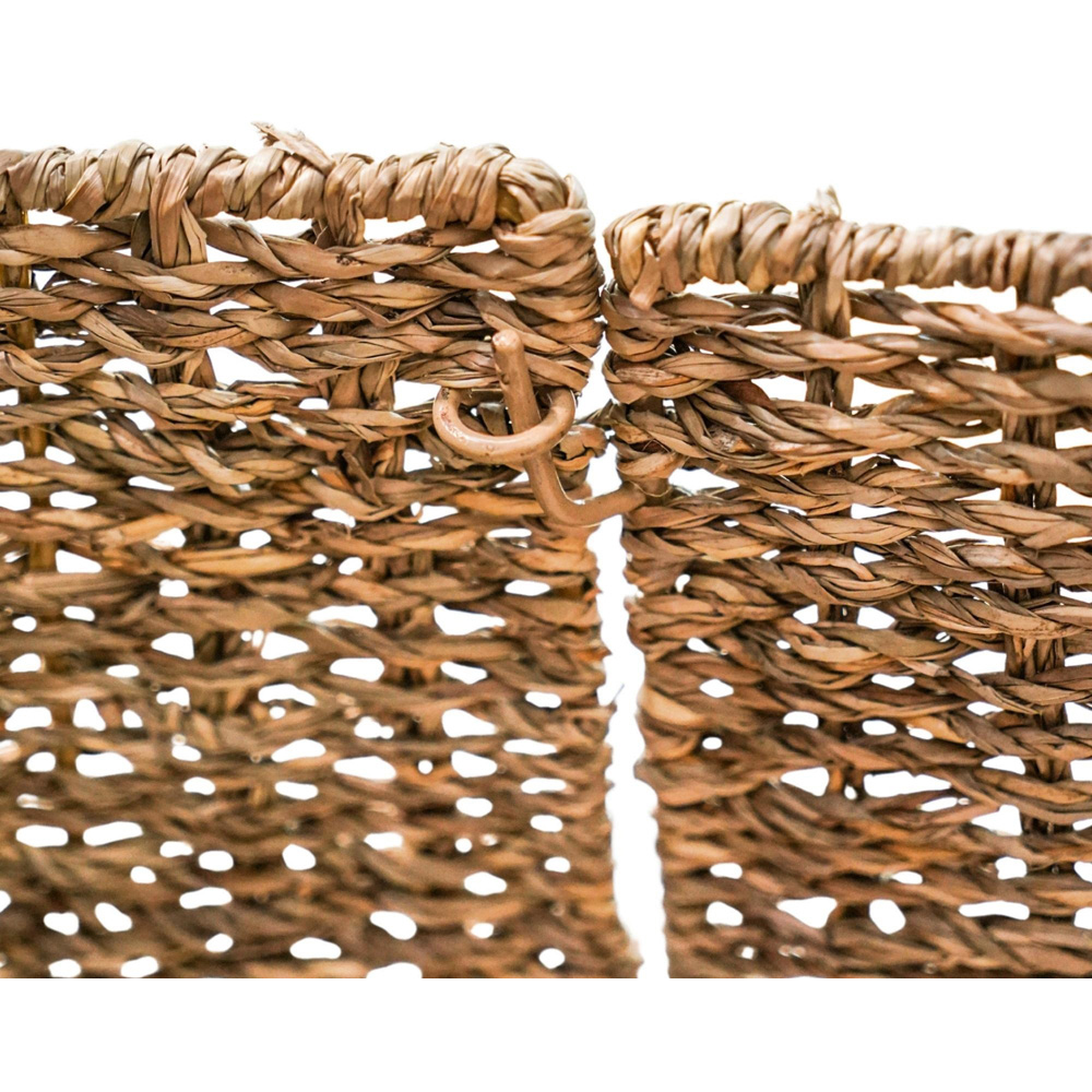 Ivyline Seagrass Artisanal Handwoven Foldable Square Christmas Tree Skirt 60cm Image 4