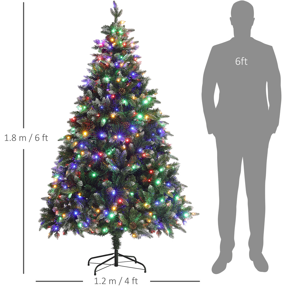 Everglow Pre-Lit Artificial Christmas Tree with Remote 6ft Image 8