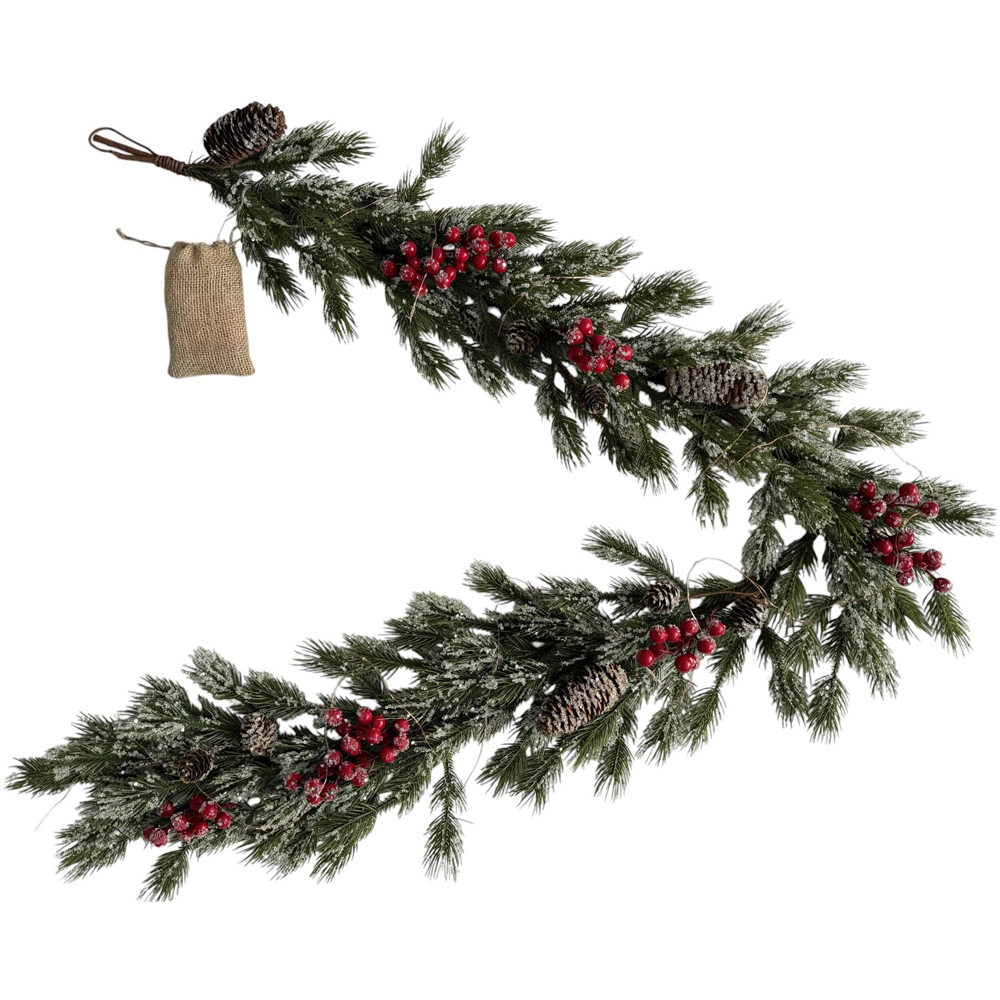Red Berry Iced Garland Image 4
