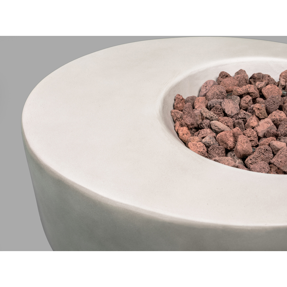 MDA Designs Echo Light Stone Propane Outdoor Firepit Image 8