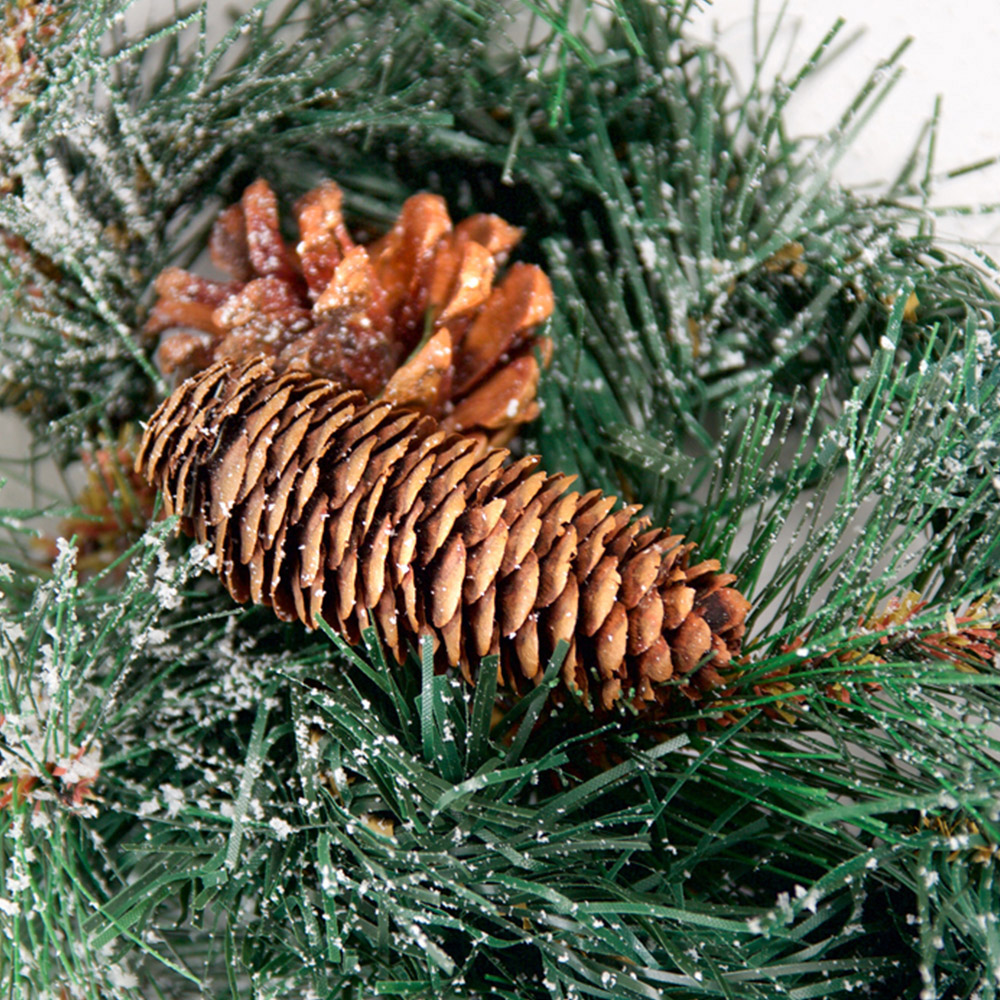 Best Artificial Christmas Garland with Frosted Colorado Pine and Spruce Tips 180cm Image 5