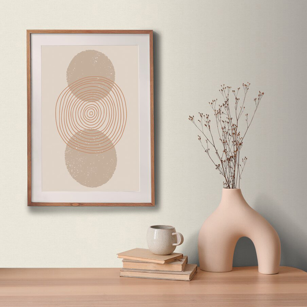 A.S Creation Texture Cream Non-Woven Wallpaper Image 2