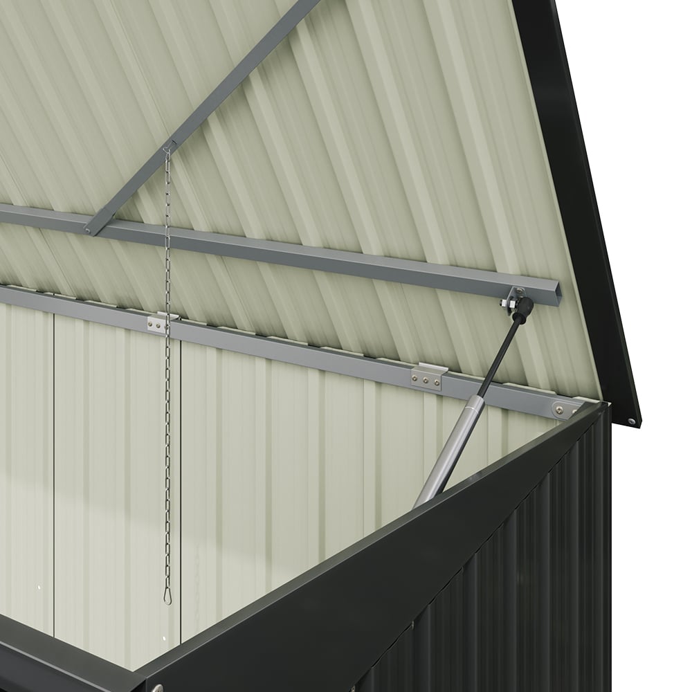 Living and Home 7.6 x 4.3ft Garden Trash Bin Storage Shed Image 5