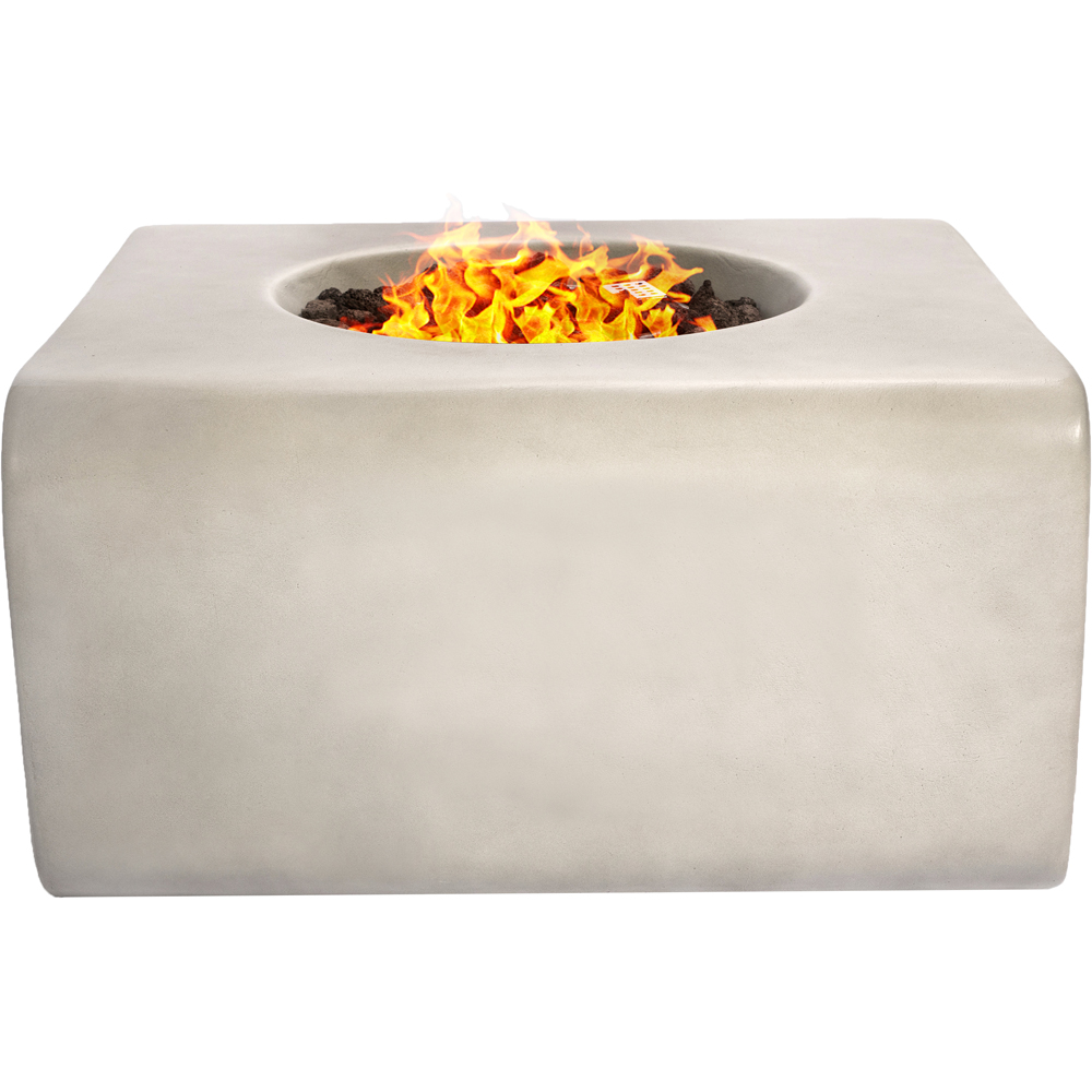 Centurion Fireology ADELPHI Light Grey Garden Gas Fire Pit with Eco-Stone Finish Image 3