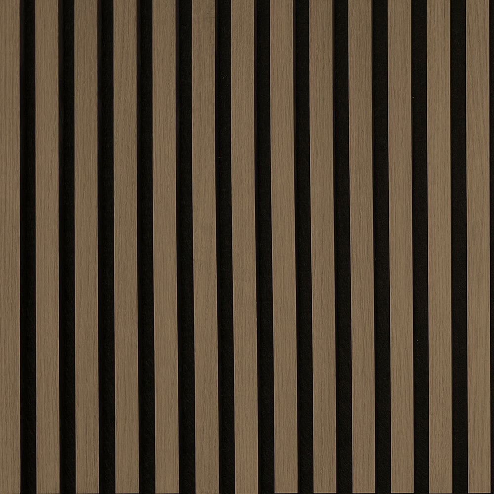 Tuscan Walnut PVC Wrapped Acoustic Wall Panel 240 x 60.8cm Image 3