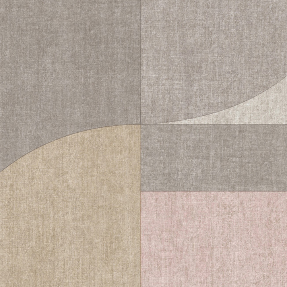 Grandeco Bauhaus Geo Pink Wallpaper Image 2