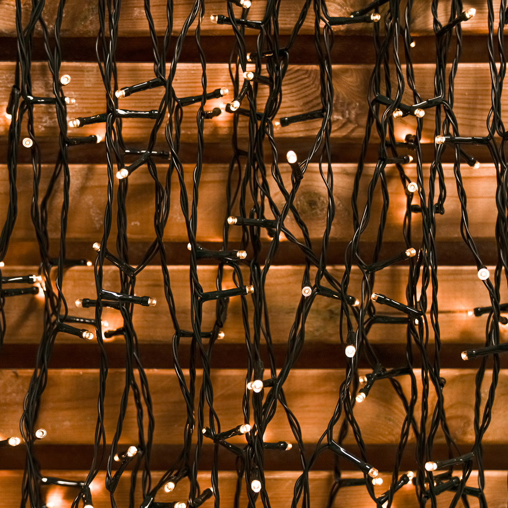 The Christmas Centre 50 Warm White LED Multifunction Green Cable String Light 5m Image 5