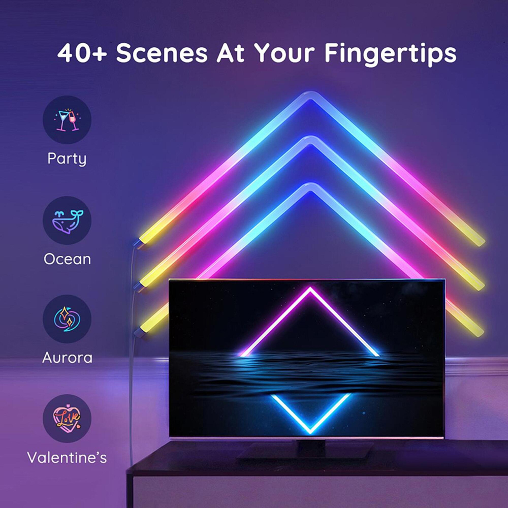 Govee Glide RGBIC LED Smart Wall Light 7 Pack Image 7