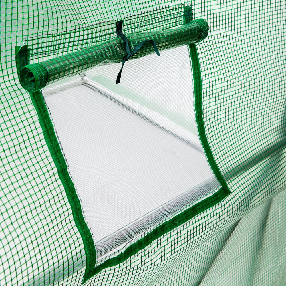 Garden Gear Green PE Cover 6.5 x 6.5ft Polytunnel Greenhouse Image 3