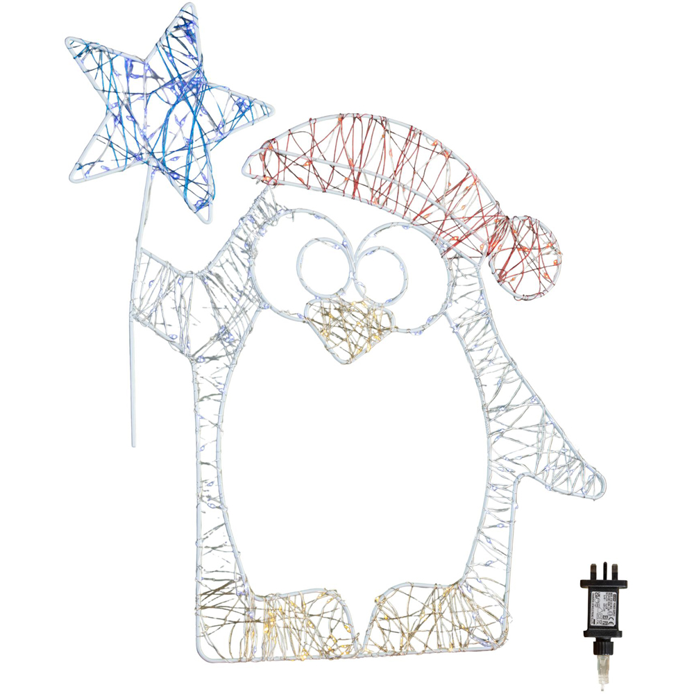 Samuel Alexander 210 Twinkling LED Light-Up Penguin Dewdrop Silhouette Christmas Decoration 52cm Image 8