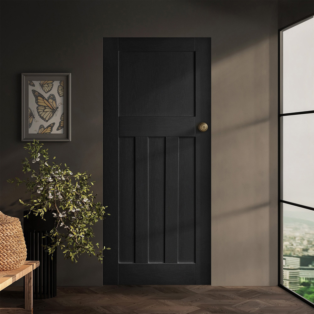 DX Black Oak Fully Finished Internal Door 1981 x 762 x 35mm Image 2