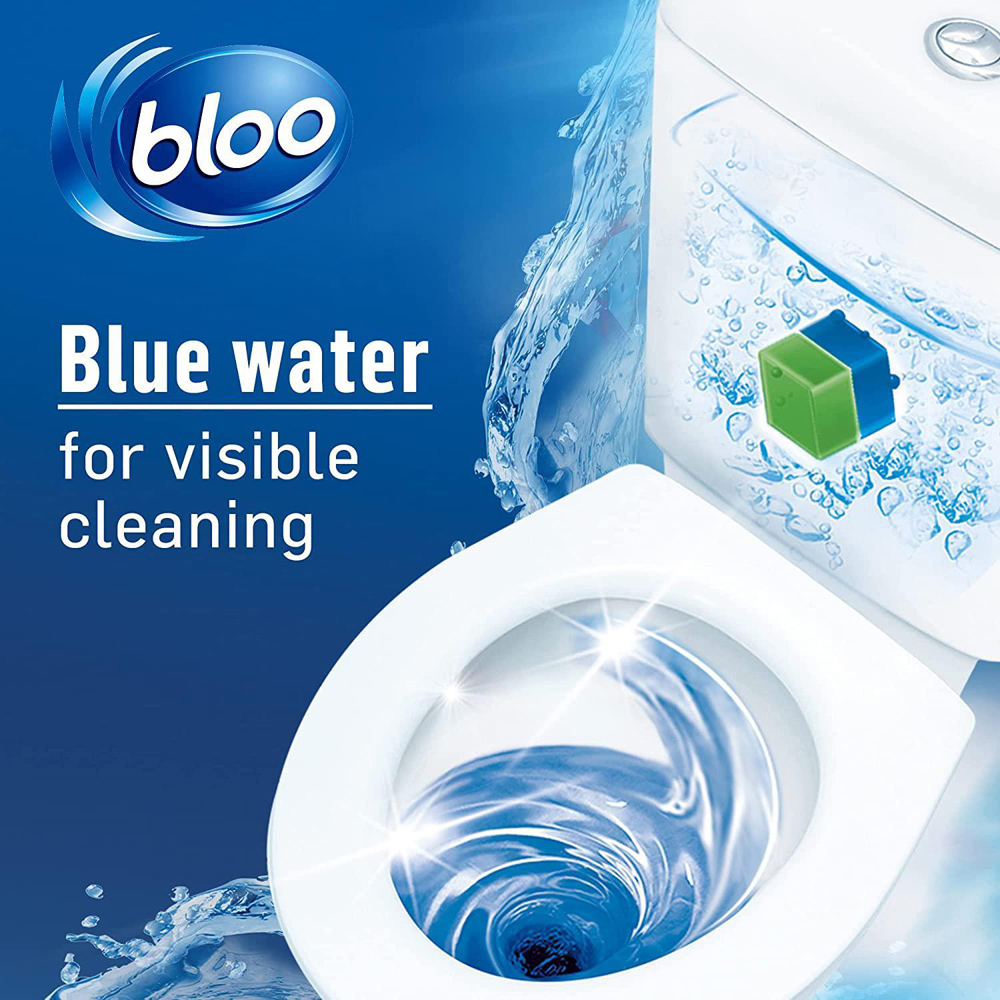 Bloo 2 in 1 Cleaning Foam Limescale Prevention Toilet Rim Block 14 Pack Image 4