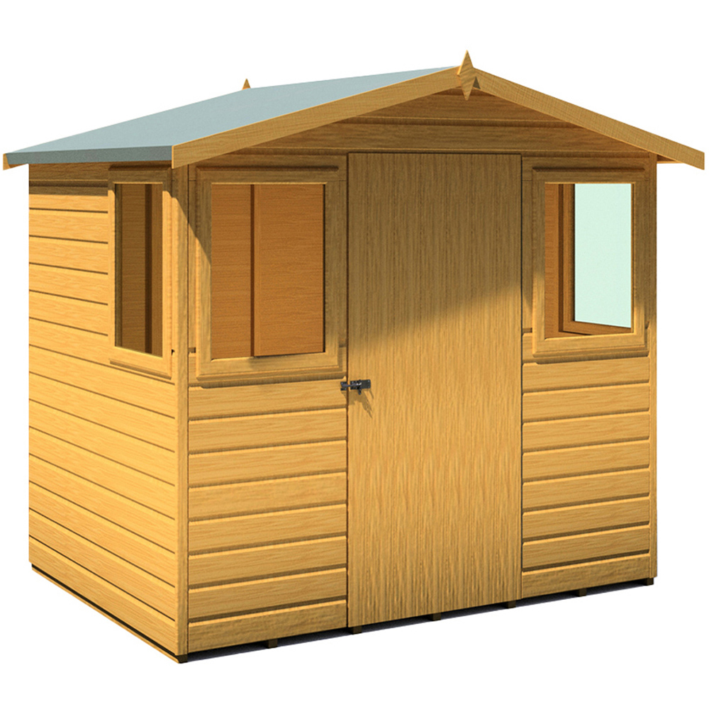 Shire Orkney 7 x 5ft Shiplap Apex Garden Shed Image 1