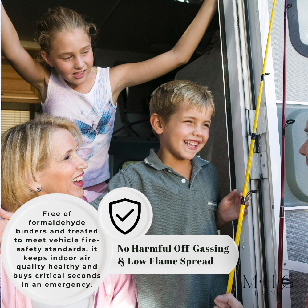 MHG Living White Non-Itch Polyester Thermal Lining Campervan Insulation Roll 8m x 570 x 110mm Image 7