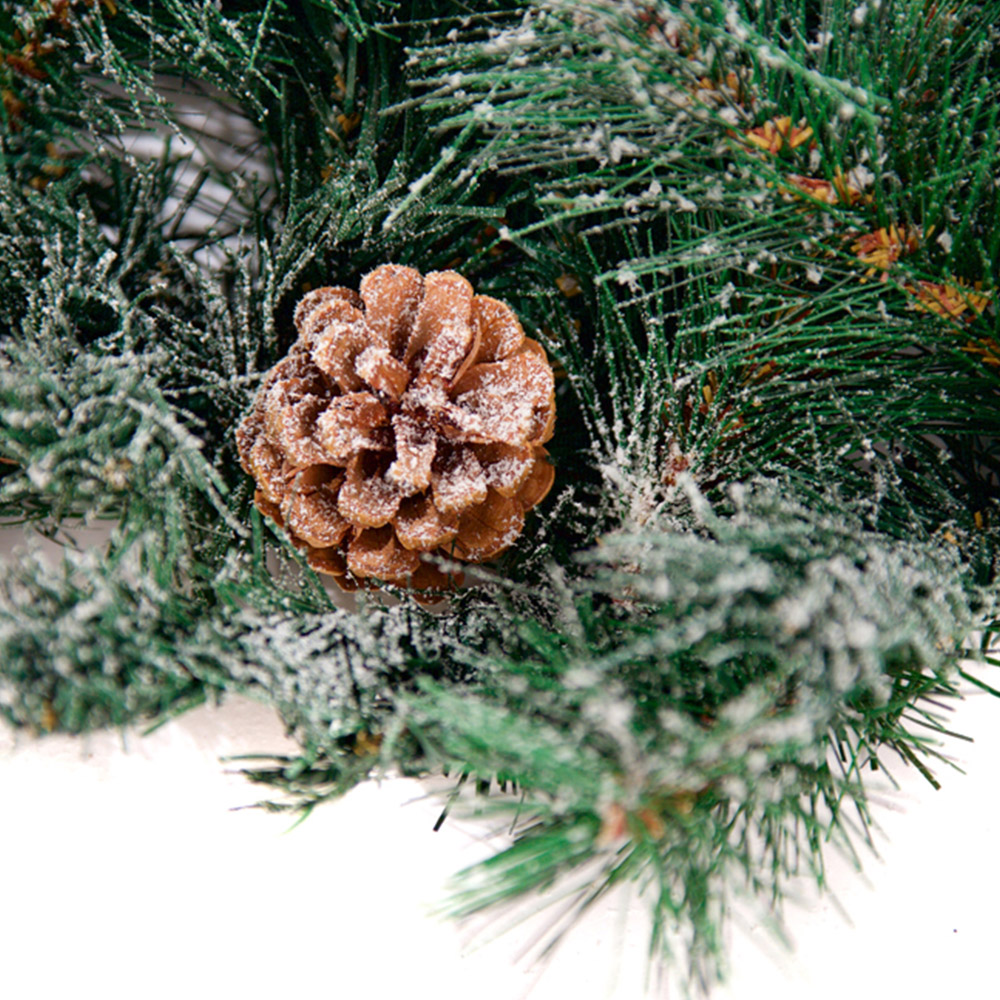 Best Artificial Christmas Garland with Frosted Colorado Pine and Spruce Tips 180cm Image 8