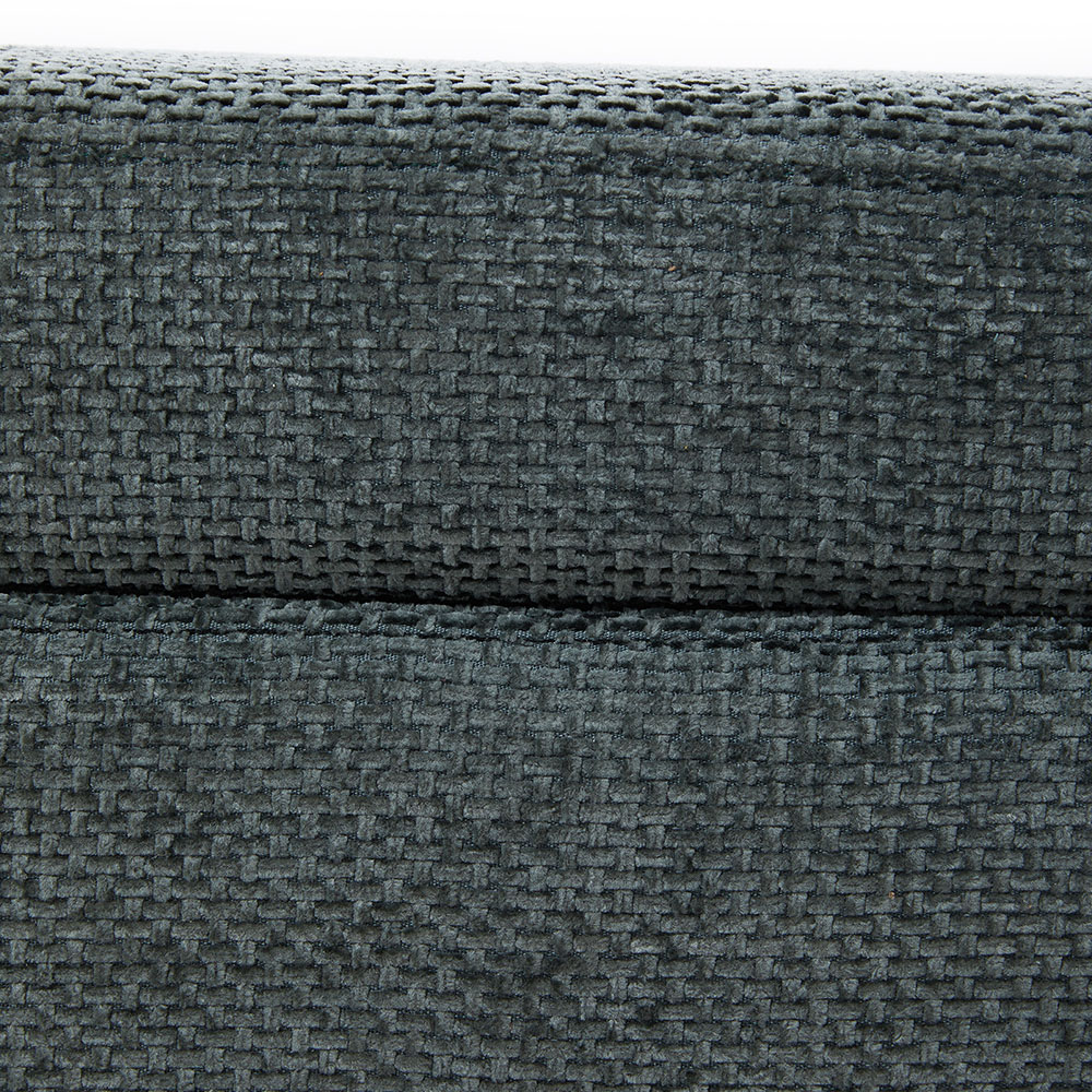 Living and Home 2 Seater Dark Green Oval Upholstered Storage Bench Image 6