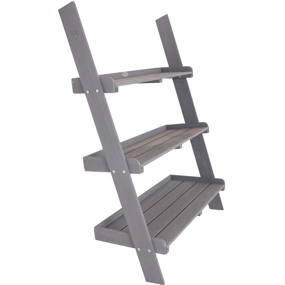 Charles Bentley Grey Wide Ladder Planter 110 x 33 x 79cm Image 1