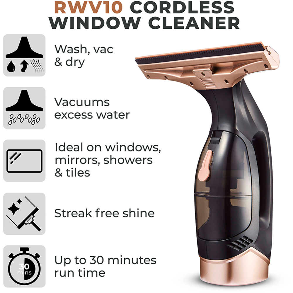 Tower TWV10 Gold Cordless Window Vacuum Cleaner Image 3