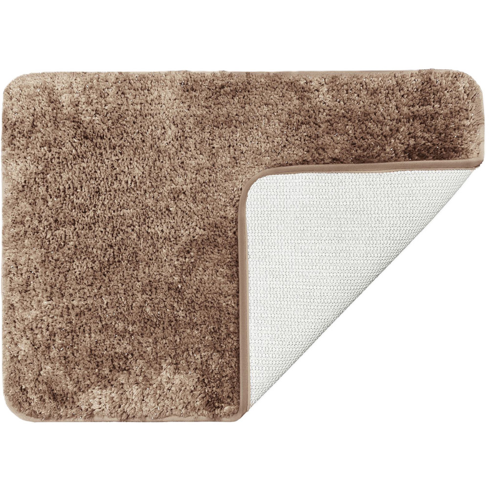 Allure Bath Fashions Sparkle Bling Mocha Non Slip Bath Mat 40 x 60cm Image 3