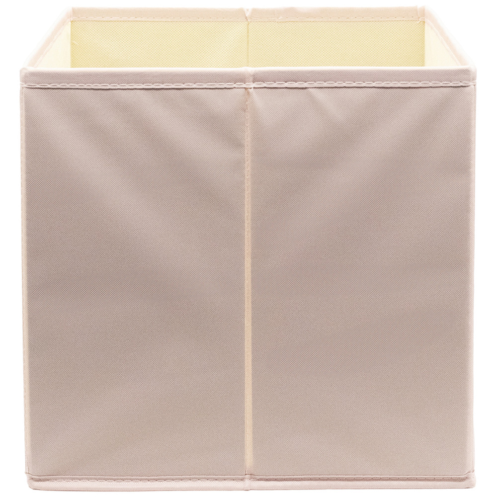 Homebase Plain Pink Compact Cube Storage Insert 3 Pack Image 5