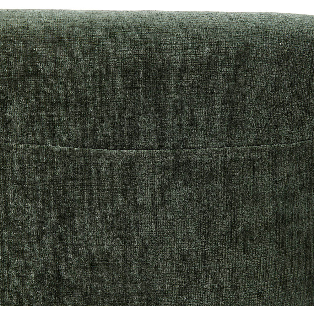 Living and Home Green Chenille Button Tufted Vanity Stool Image 3