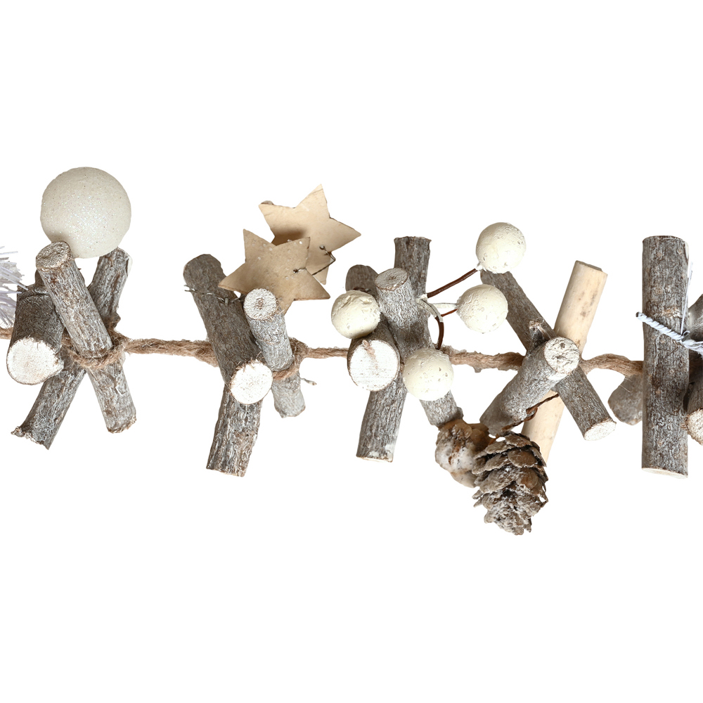 The Seasonal Gift Co. White Frosted Twig Garland 100cm Image 2