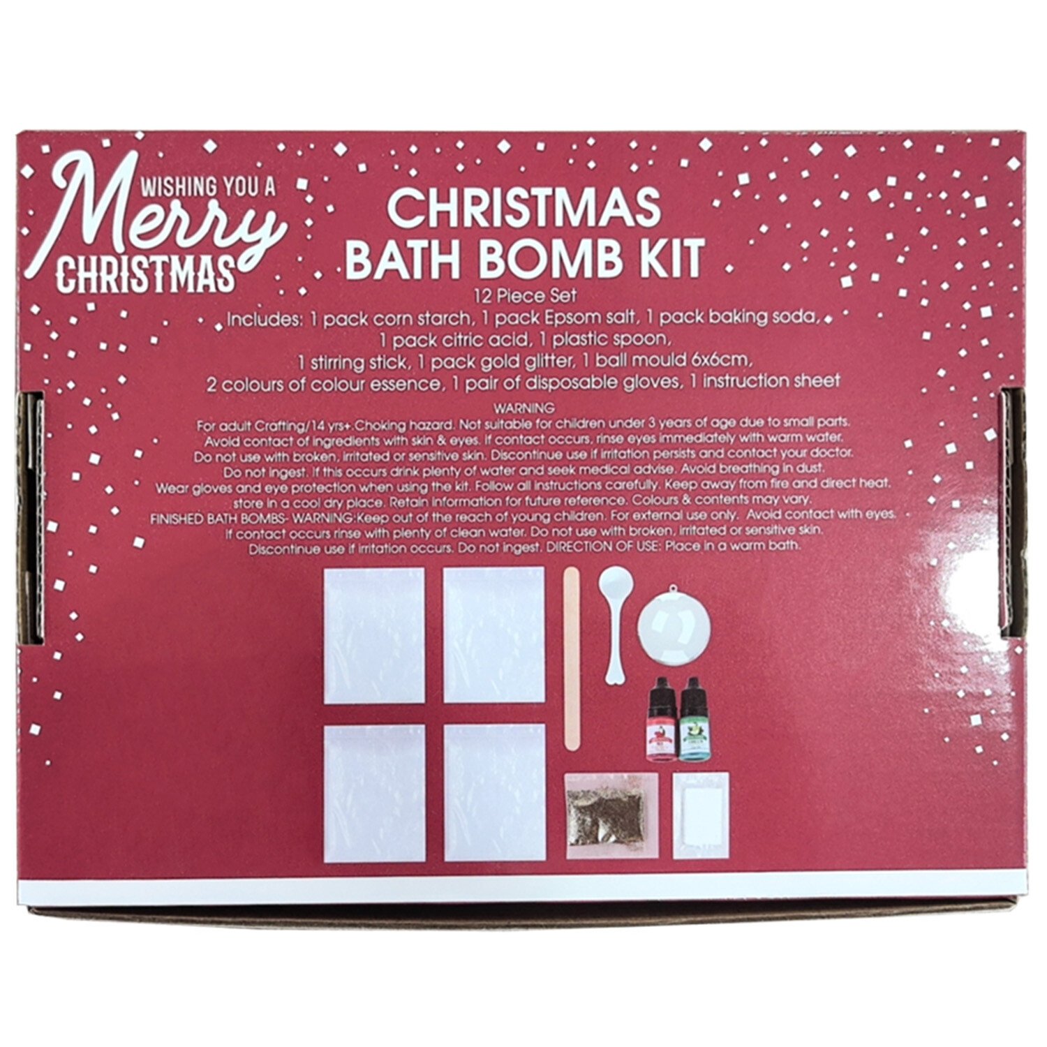 Make Your Own Christmas Bath Bomb Kit - Multicolour Image 2
