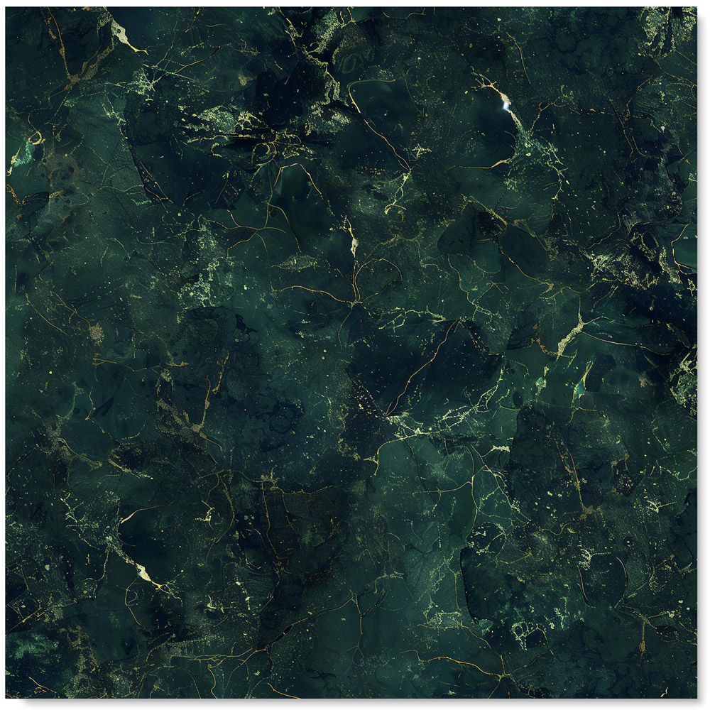 Warren Reed Designer Deep Green Quartz Effect Glass Kitchen Splashback 75 x 70cm Image 2