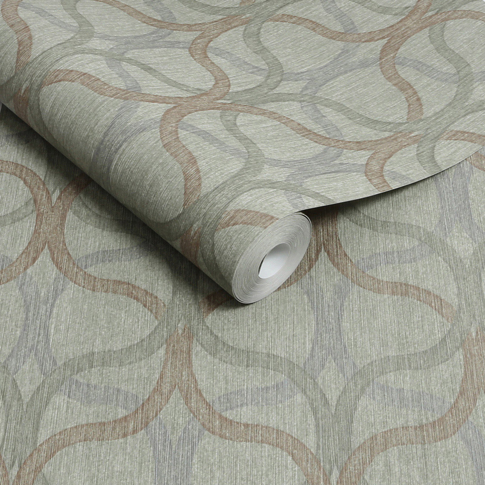 Boutique Refine Geo Sage Wallpaper Image 2