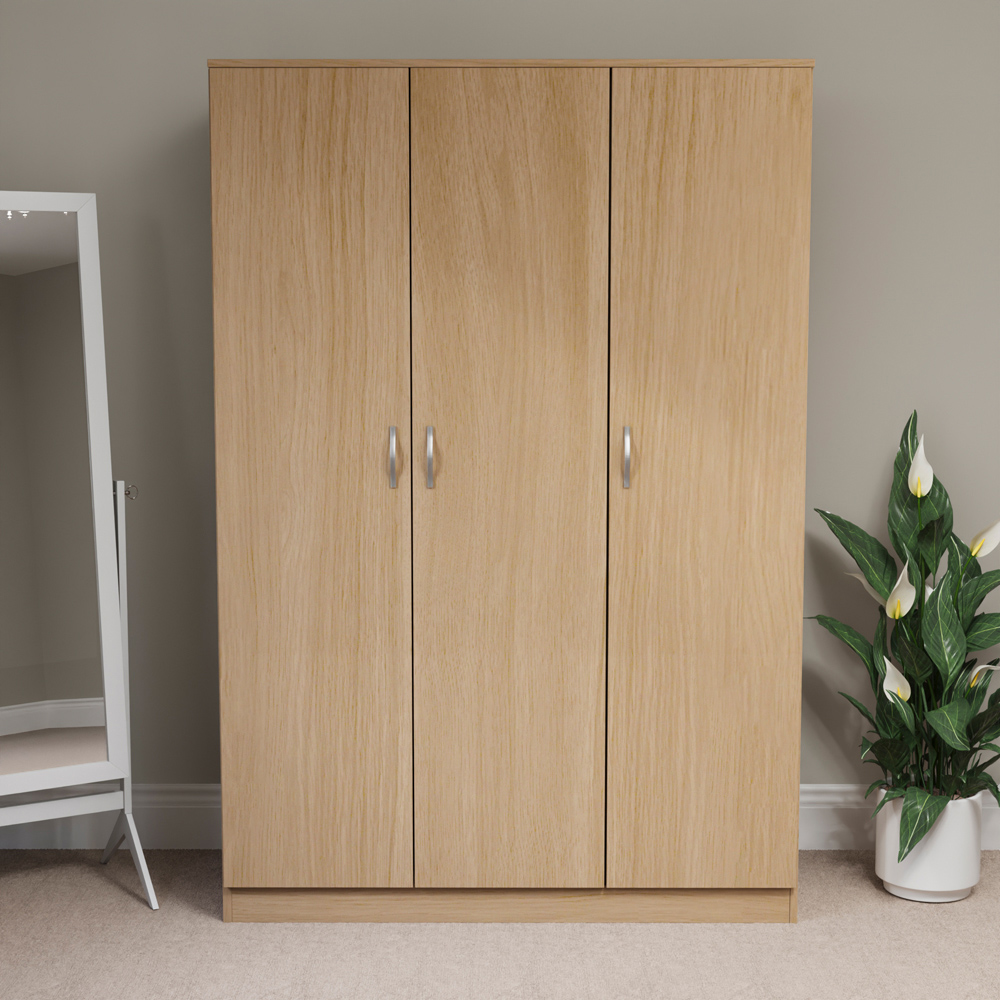 VIDA DESIGNS Riano 3 Door Pine Wardrobe Image 3
