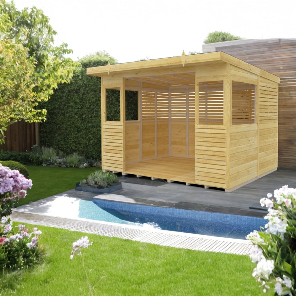 DIY Sheds 10 x 8ft Pressure Treated Tongue and Groove Timber Outdoor Kitchen Shelter Image 5