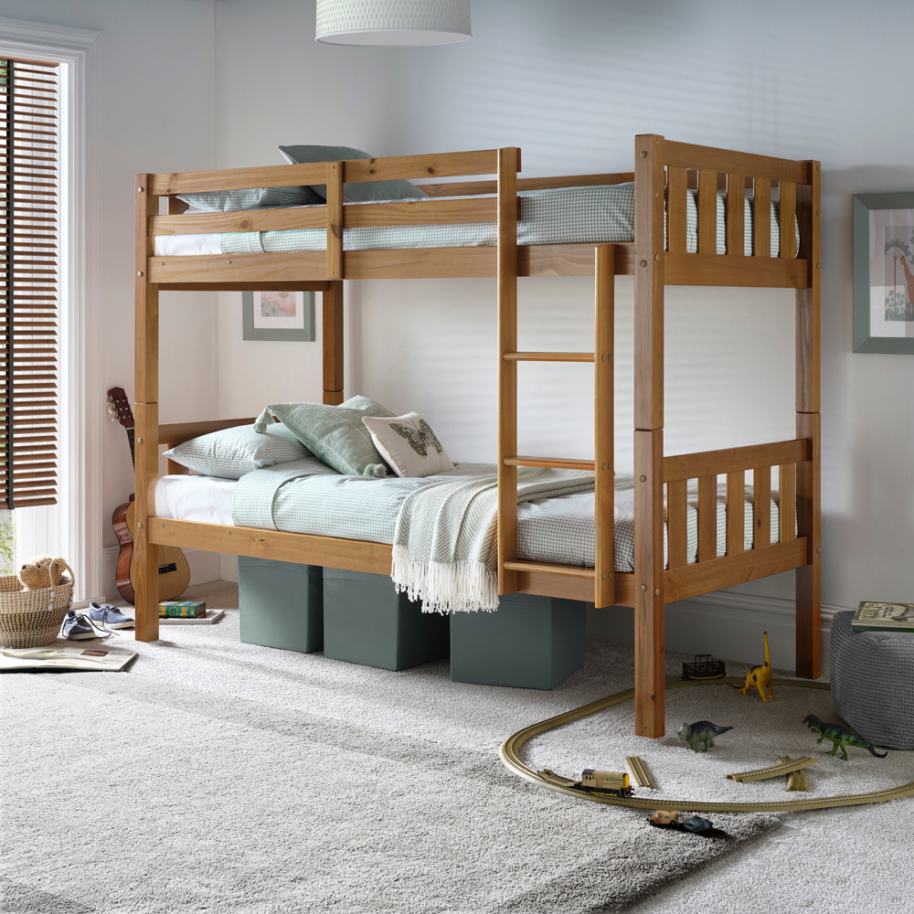 Bedmaster Icon Pine Wooden Bunk Bed with Pocket Mattresses Image 2