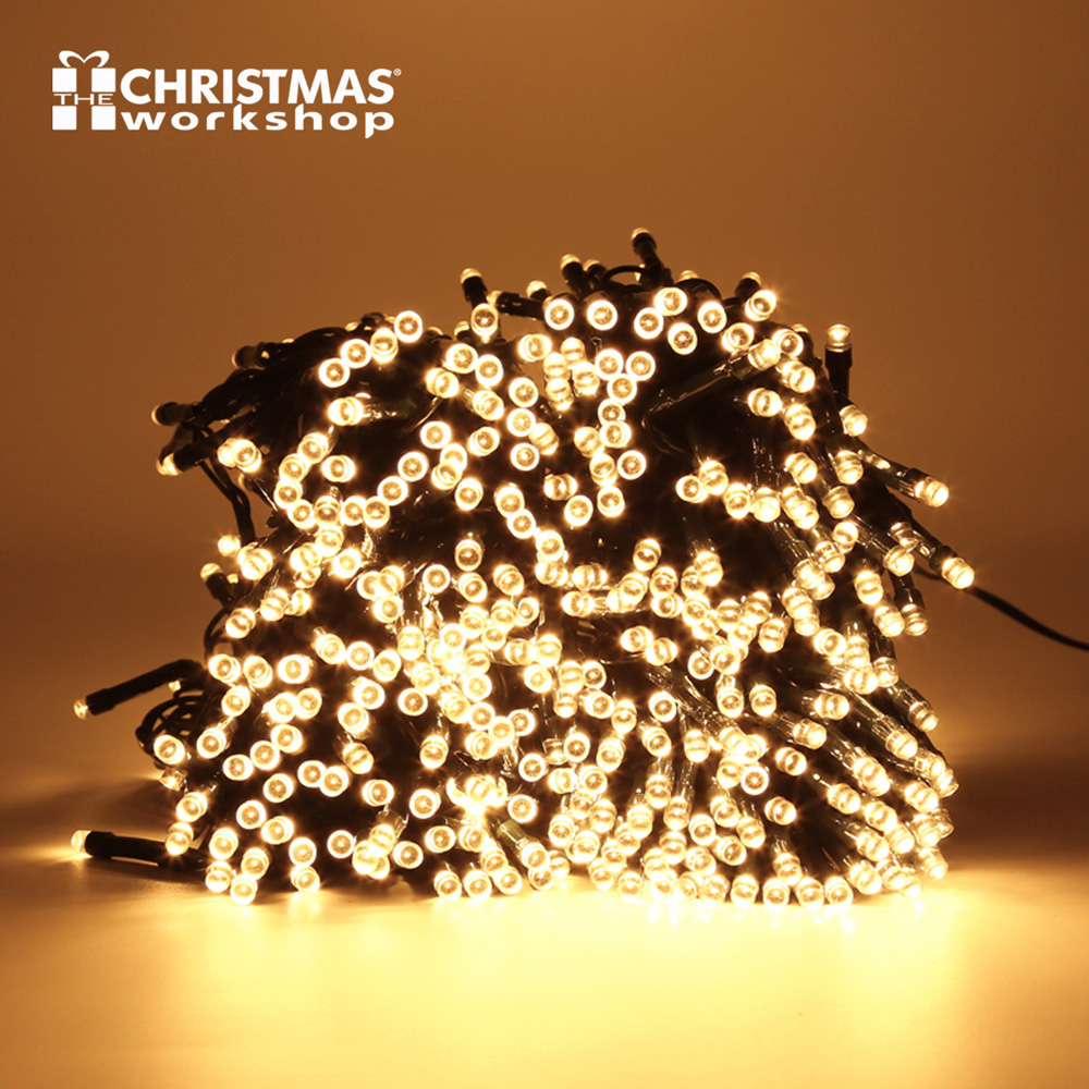 The Christmas Workshop 600 LED Warm White String Light Image 7