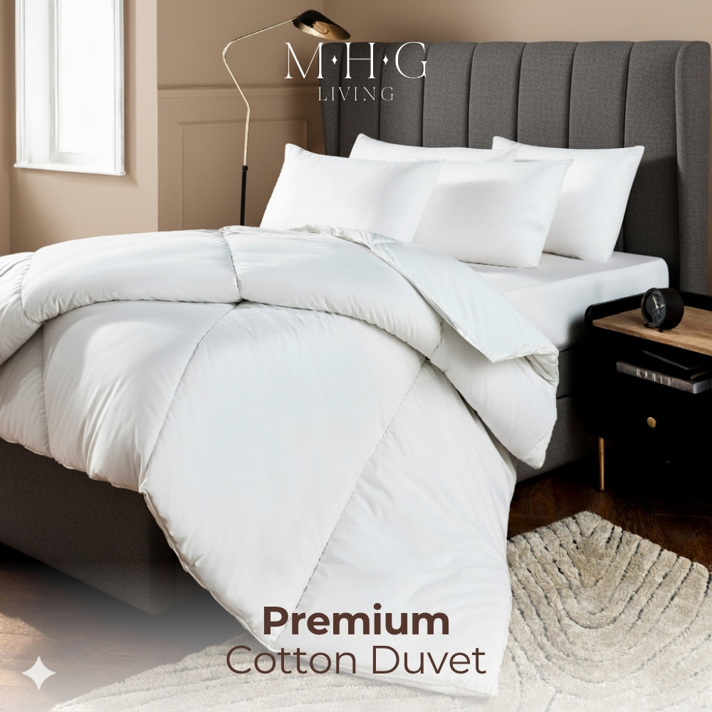 MHG Living Super King Size White Extra Warm Winter Cotton Duvet 15 Tog Image 3