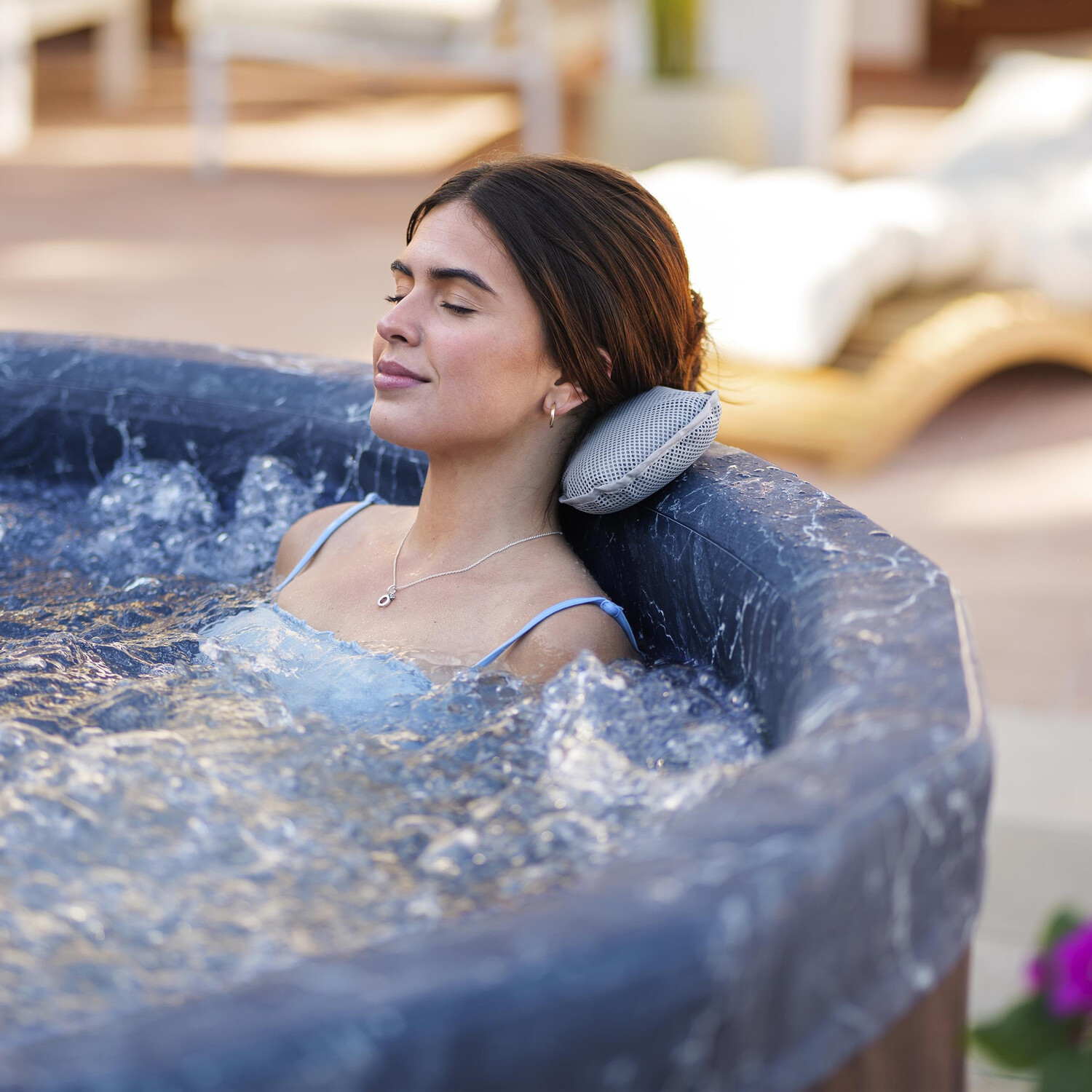 Lay-Z-Spa Toronto Smart Airjet Plus 7 - Brown and Blue Image 11