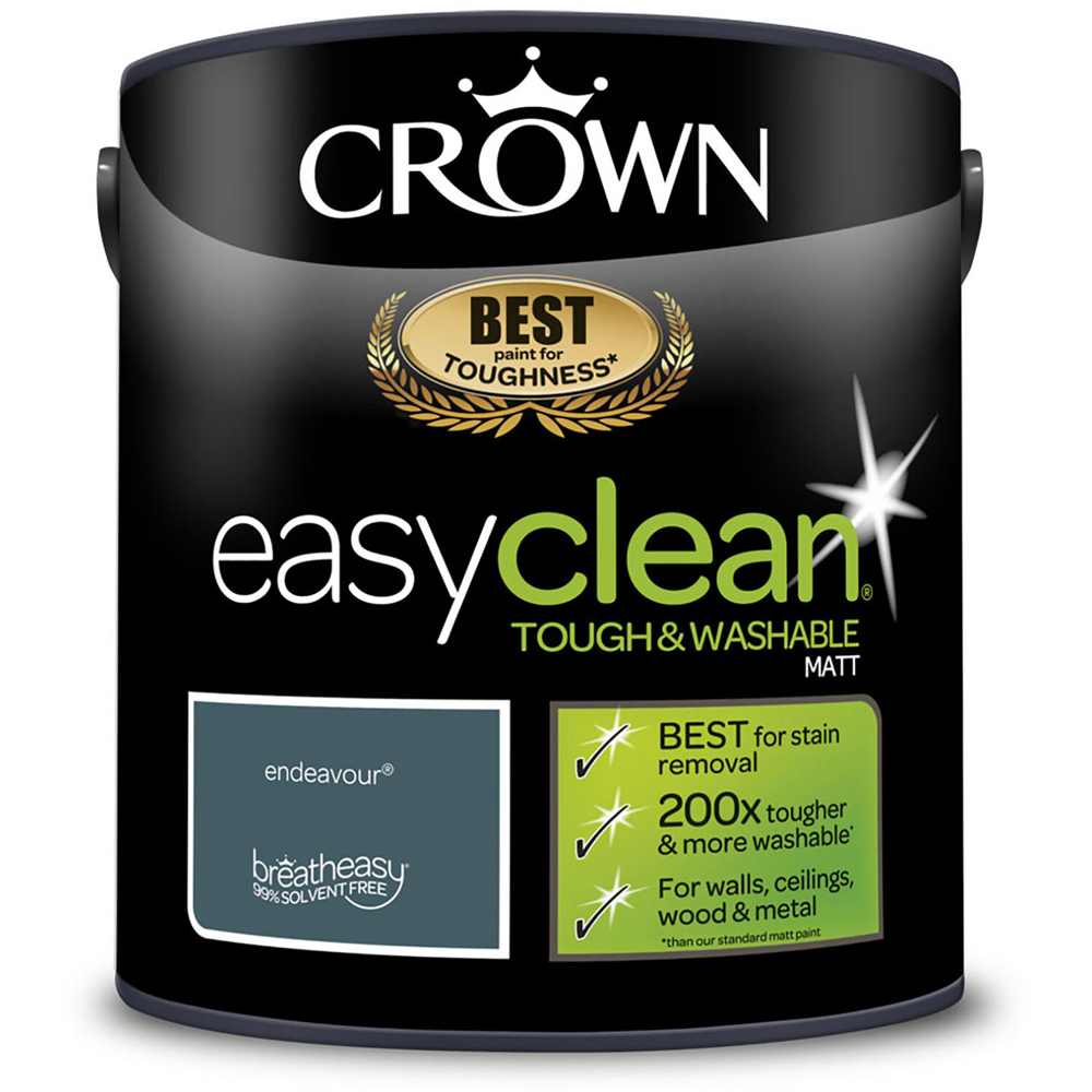 Crown Easyclean Matt Emulsion Paint - Endeavour Image 2