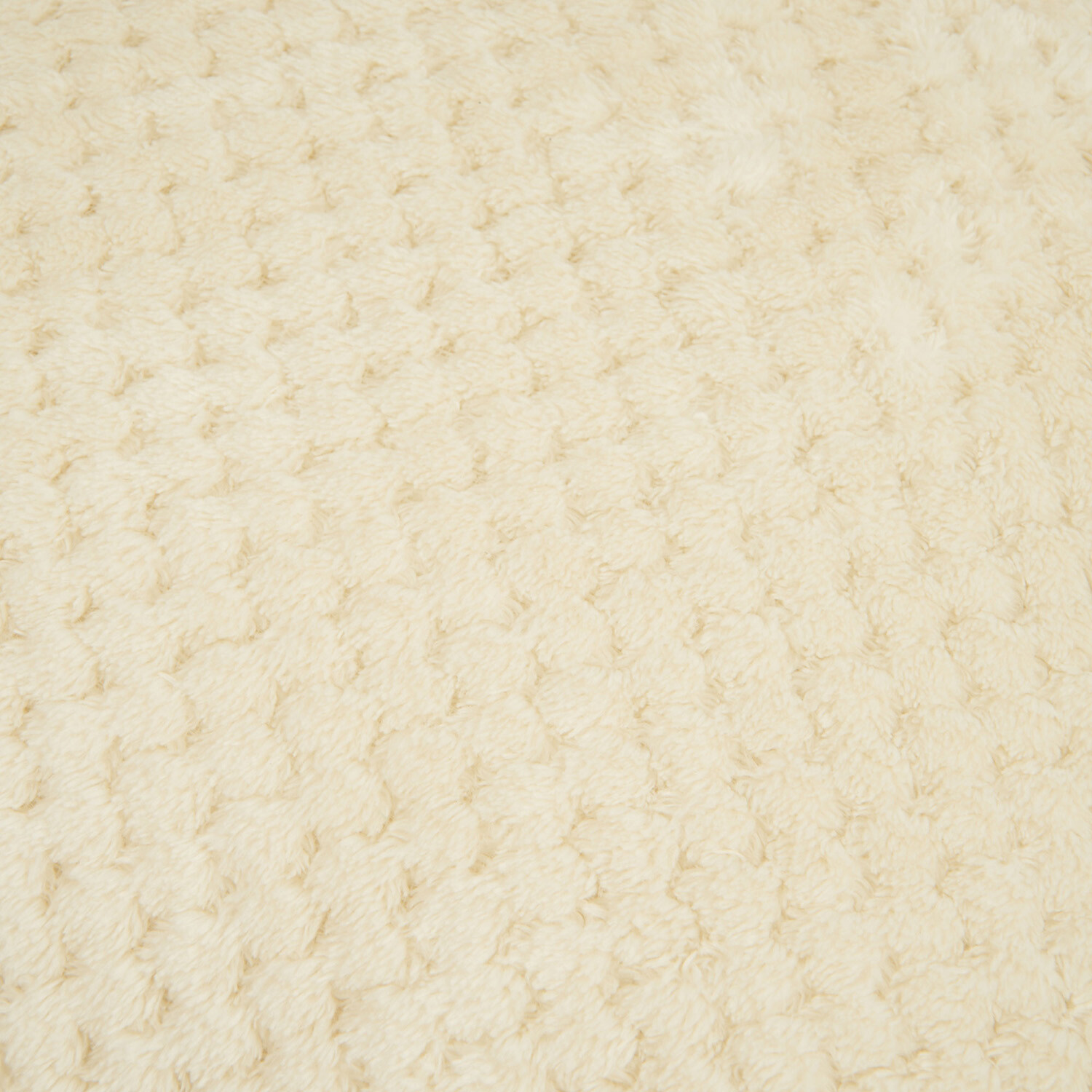 Jumbo Fleece Cushion Ivory Image 4
