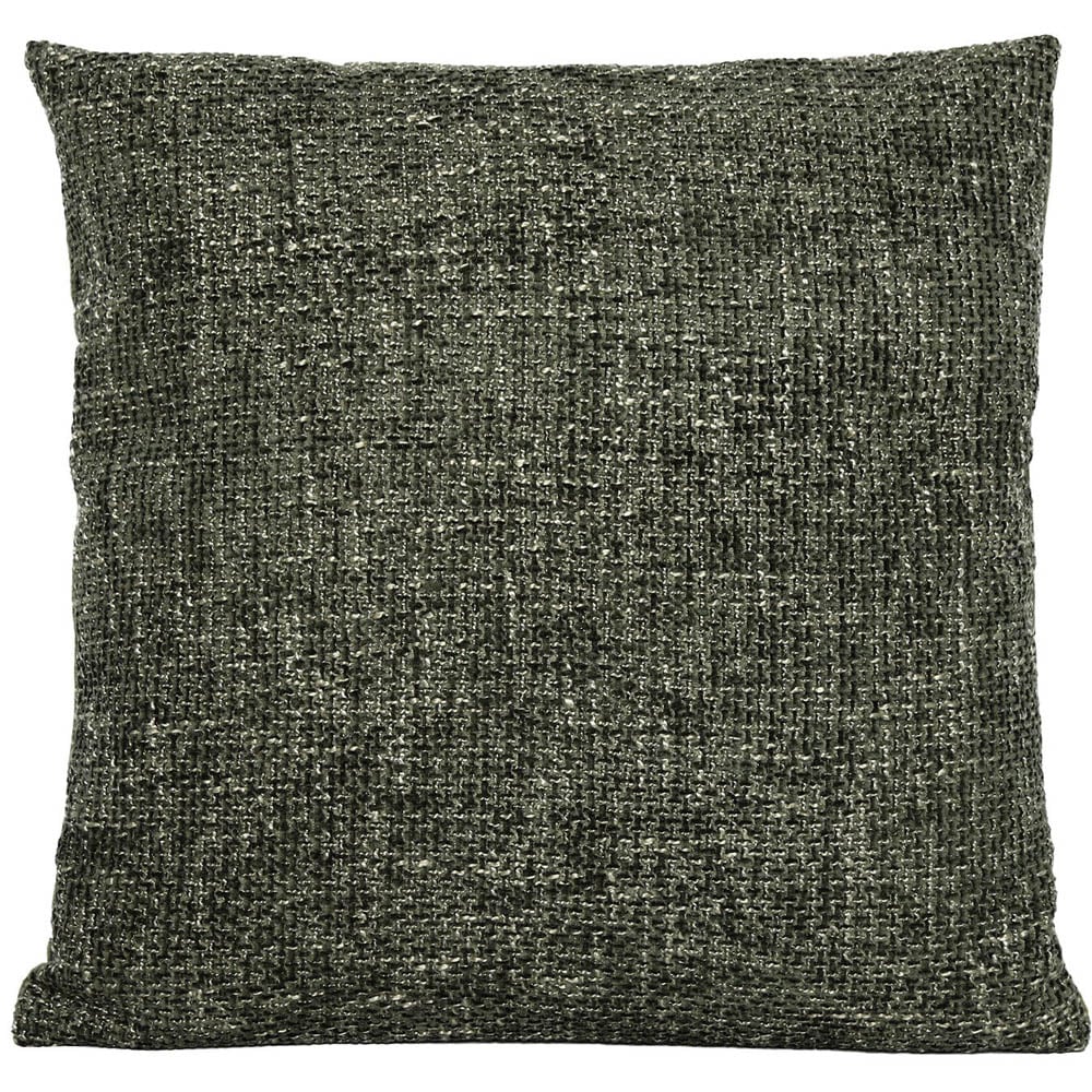 Green Chenille Boucle Cushion 45 x 45cm Image 1