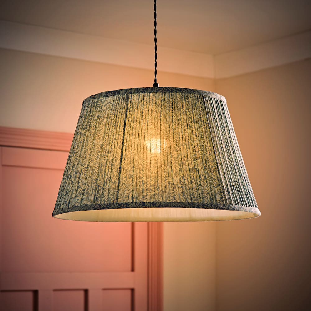 ValueLights Alba Tapered Leaf Pleated Large Ceiling Lamp Shade Image 2