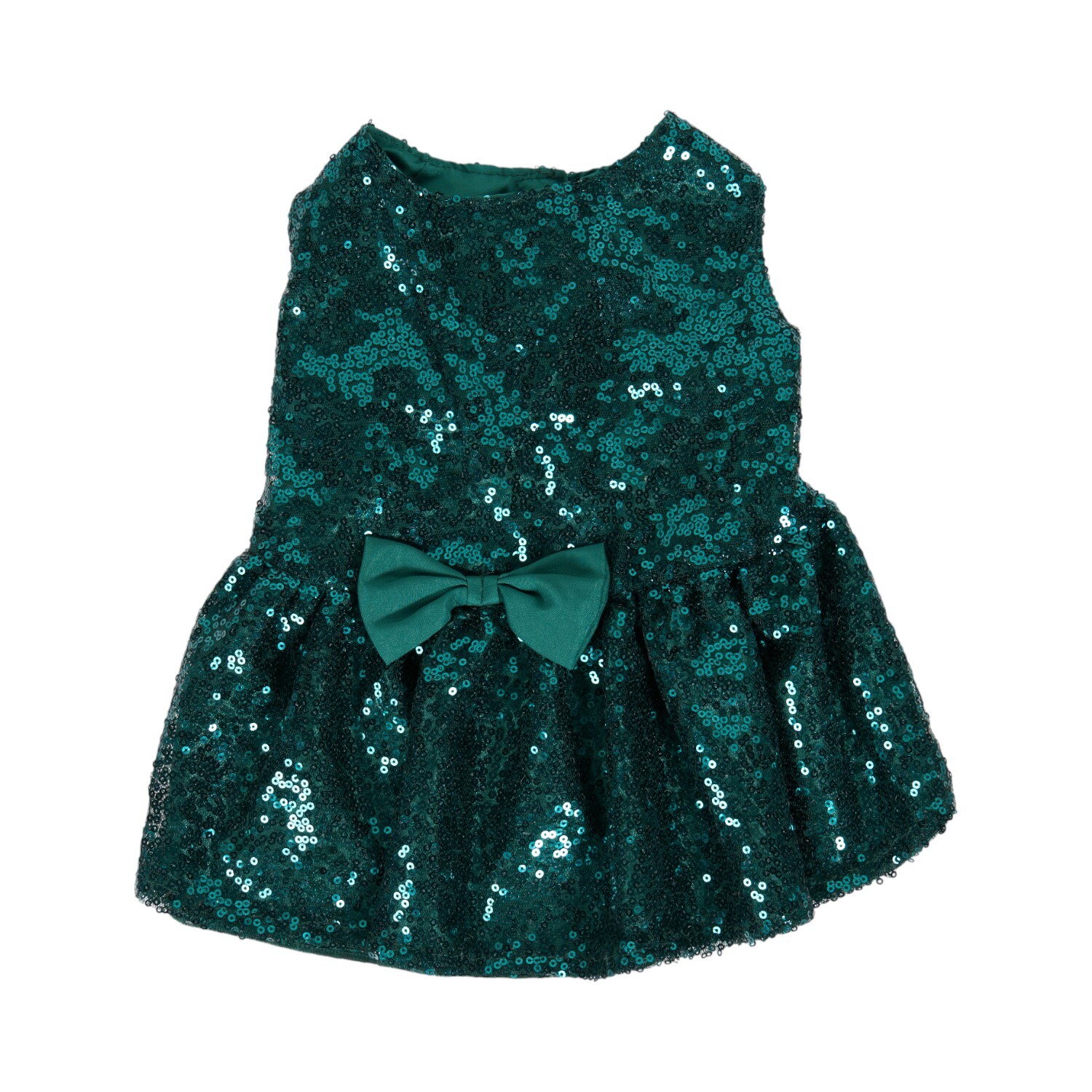 Sparkly Christmas Dog Dress XS Image 4