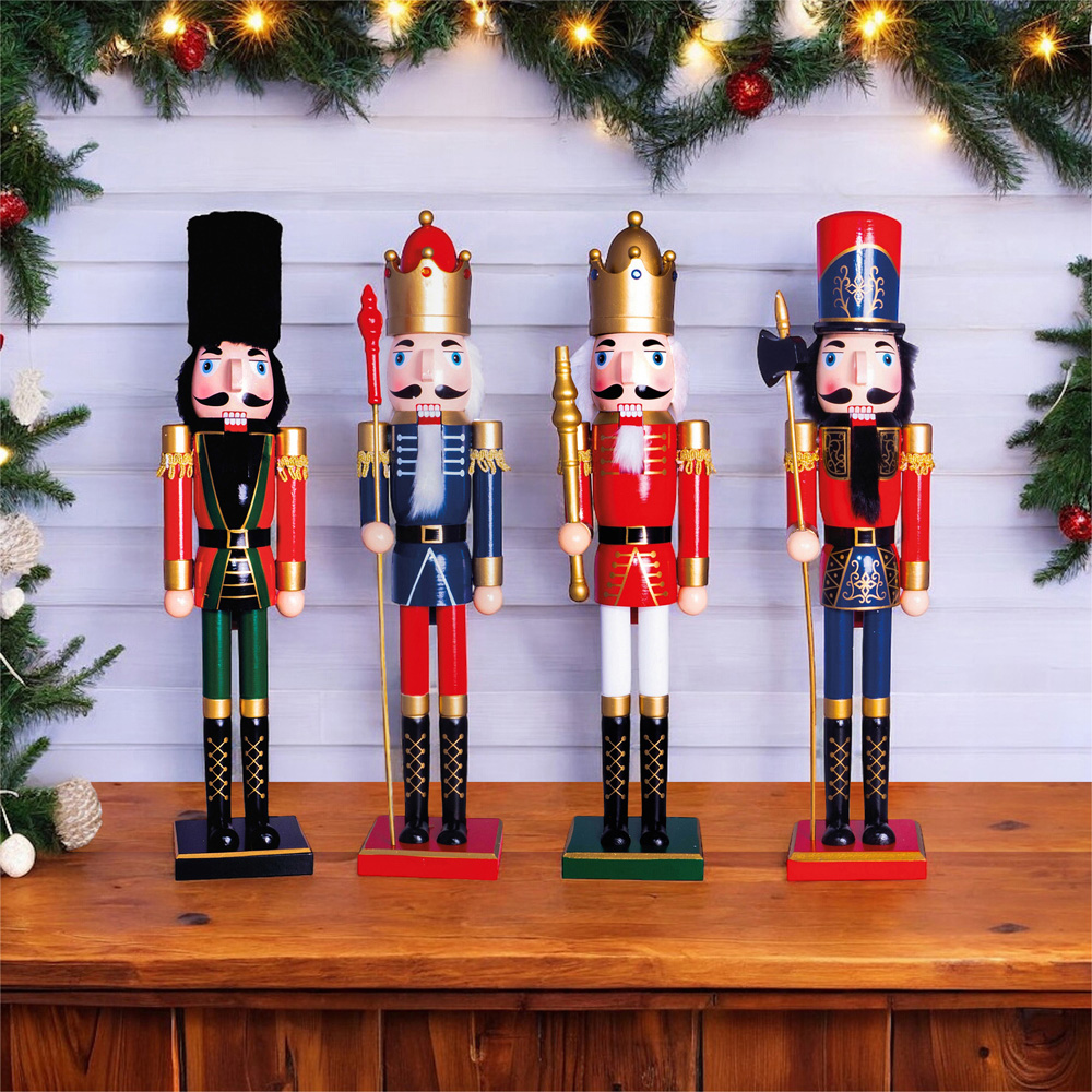 St Helens Blue Classic Wooden Nutcracker Soldier 60cm Image 5