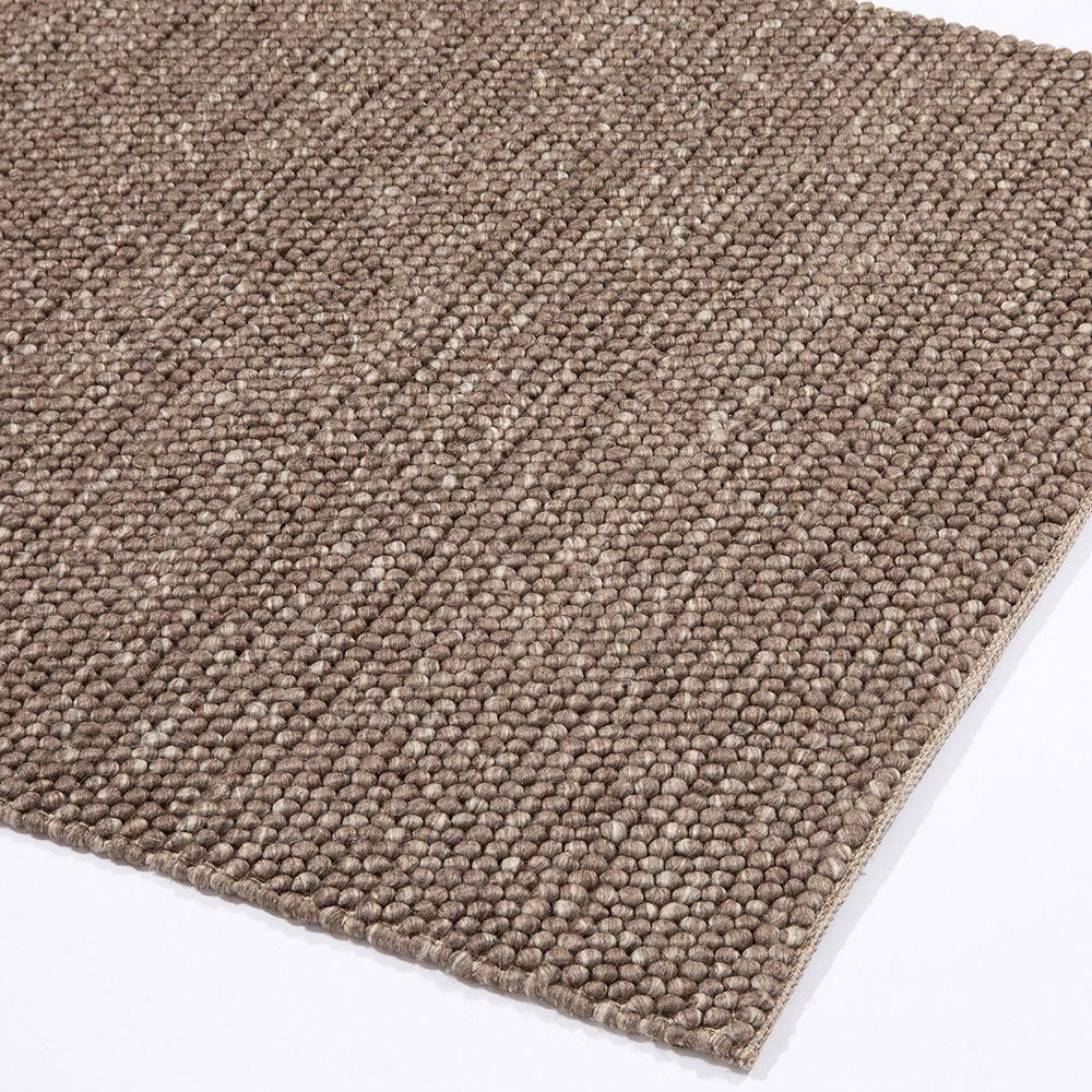 Esselle Home Delilah Taupe Mottled Wool Pebble Rug 200 x 290cm Image 3