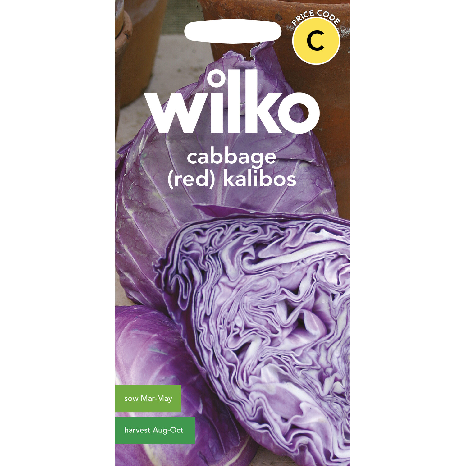 Wilko Cabbage Red Kalibos Seeds Image 1