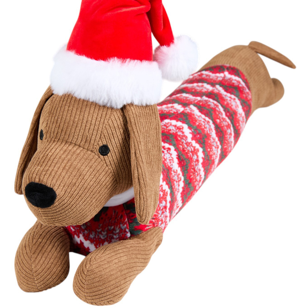 Santa's Helper Draught Excluder - Brown Image 3