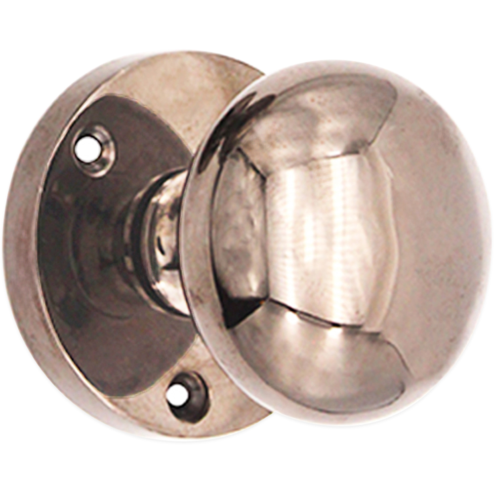 Spira Brass Black Nickel Victorian Mortice Door Knob 2 Pack Image 3