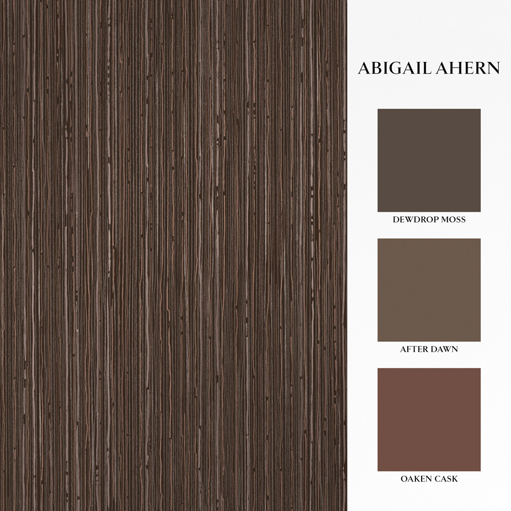 Abigail Ahern Fibre Stripe Chocolate Wallpaper Image 5