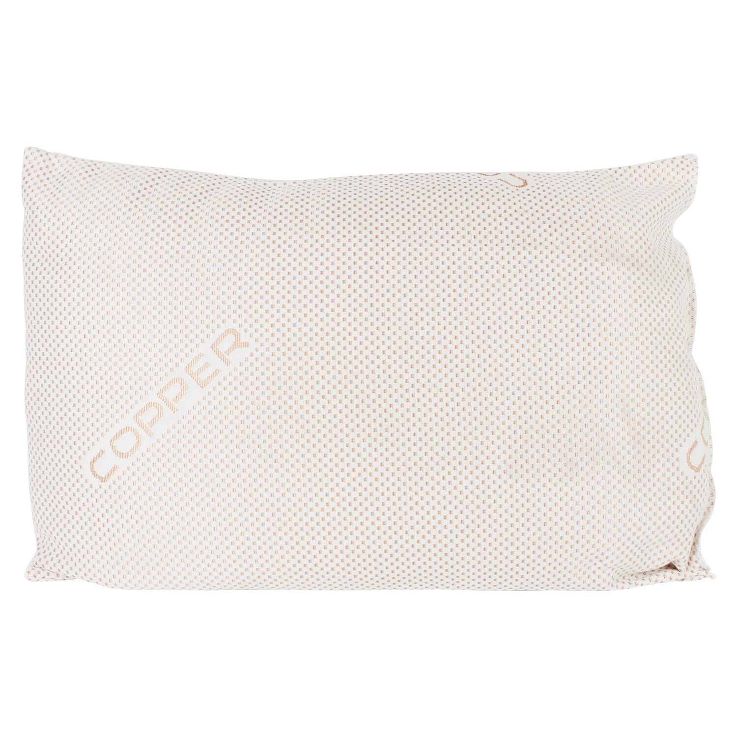 Copper Infused Pillow - White and Copper Image 2