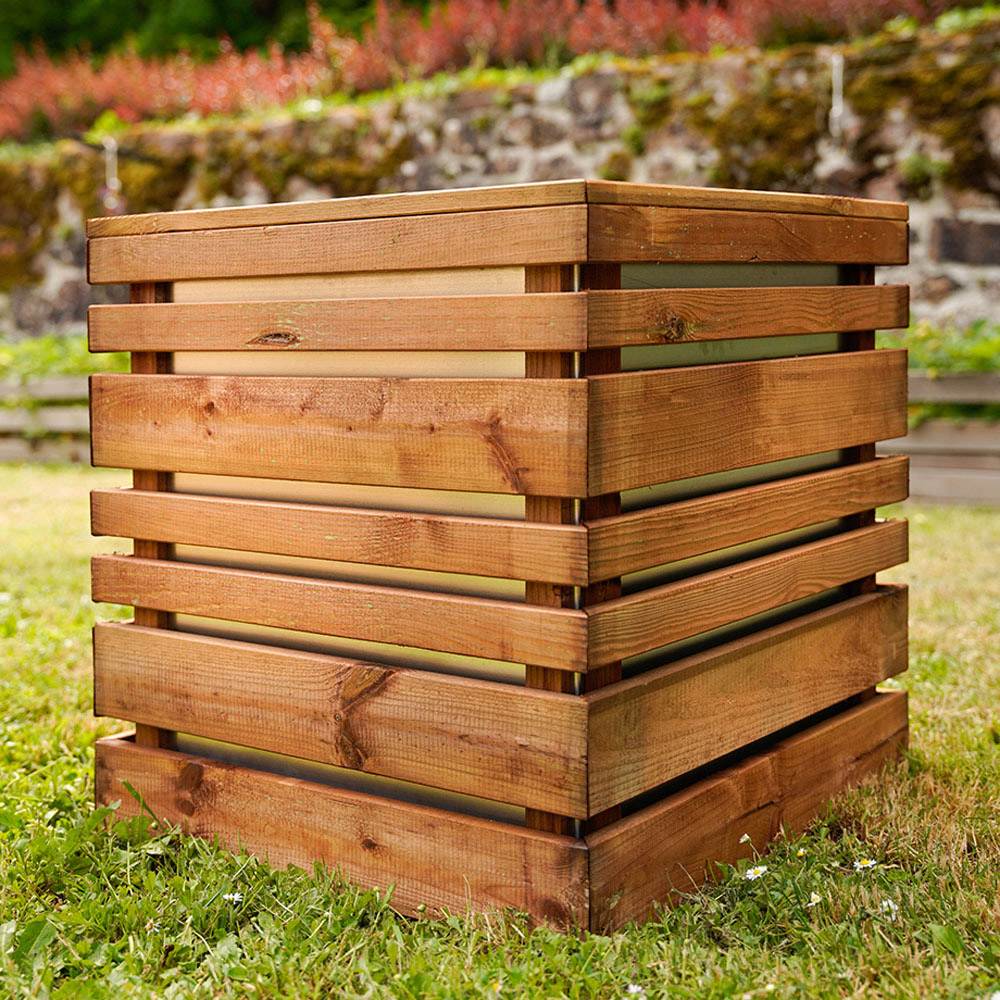Cerland Lign Z Wooden Square Planter 50cm Image 6