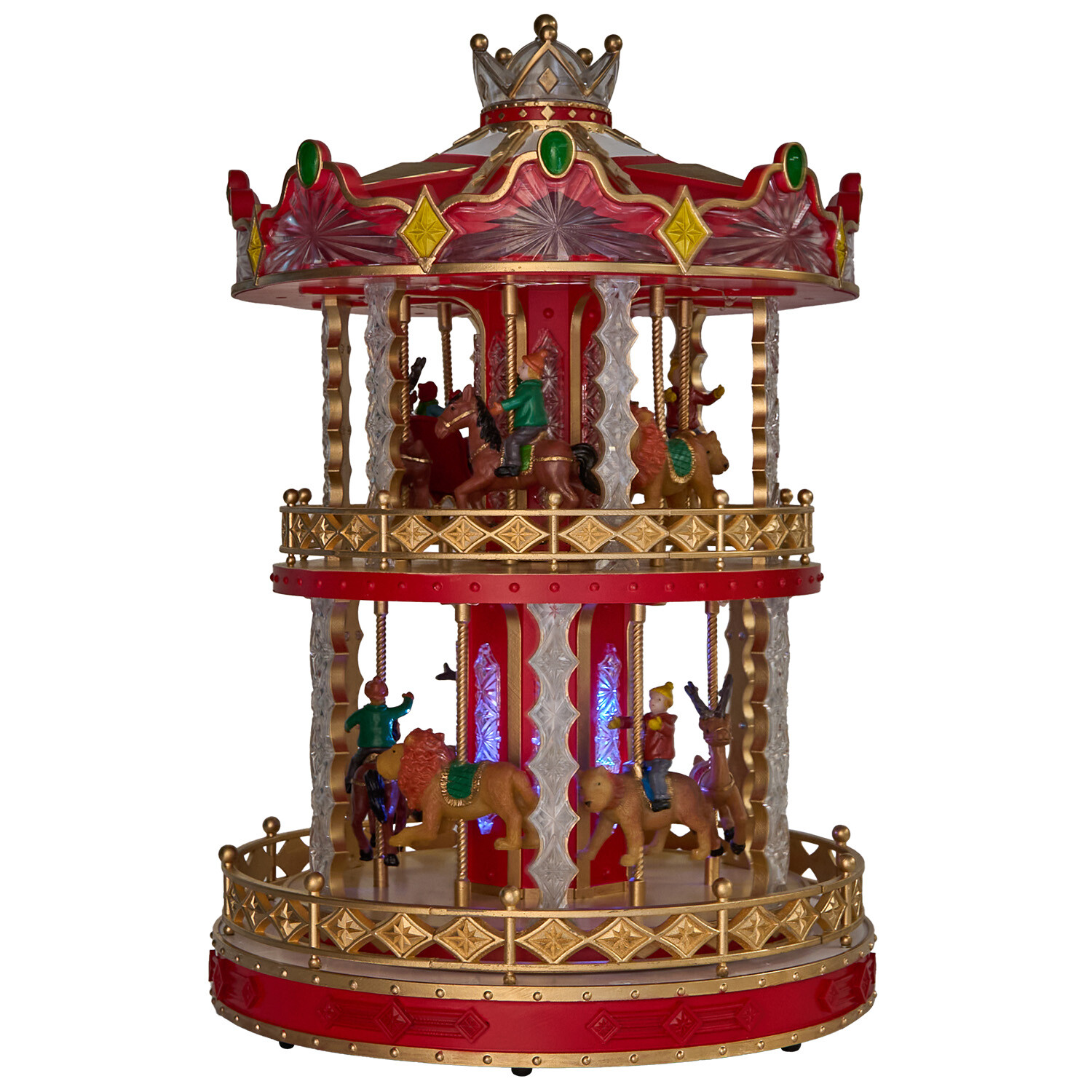 Large Magical Musical Carousel Model Red Image 7