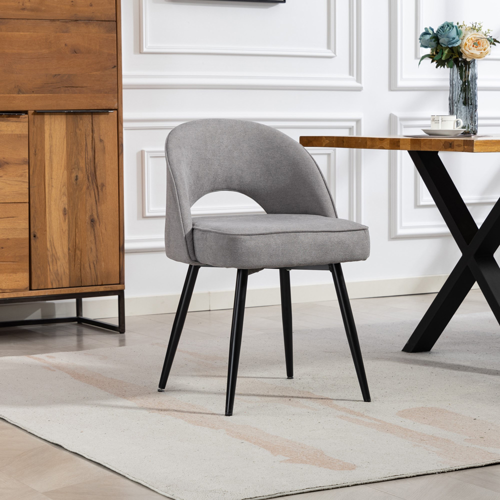 Artemis Home Ashley Set of 2 Grey Dining Chairs Image 4